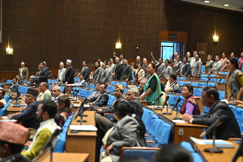अर्थमन्त्री अनुपस्थित हुँदा प्रतिनिधिसभा बैठक १५ मिनेटका लागि स्थगन